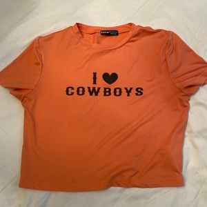 “I 🖤 Cowboys” Cropped Tee
